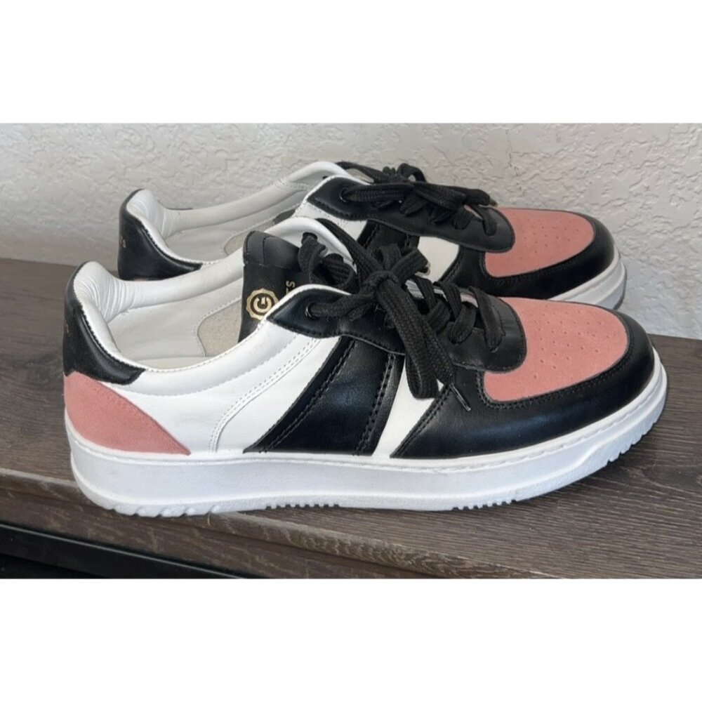 GREATS Men’s Saint James Low White/salmon/Black Casual Sneakers Shoes 9 Italy